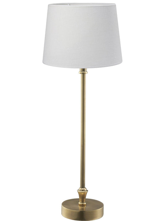 Anibe Lifestyle - Liam Bordslampa Sofia Franza vit mässing fot 59cm