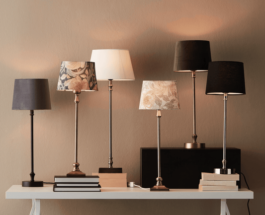 Anibe Lifestyle - Liam Bordslampa Sofia Franza vit svart fot 59cm