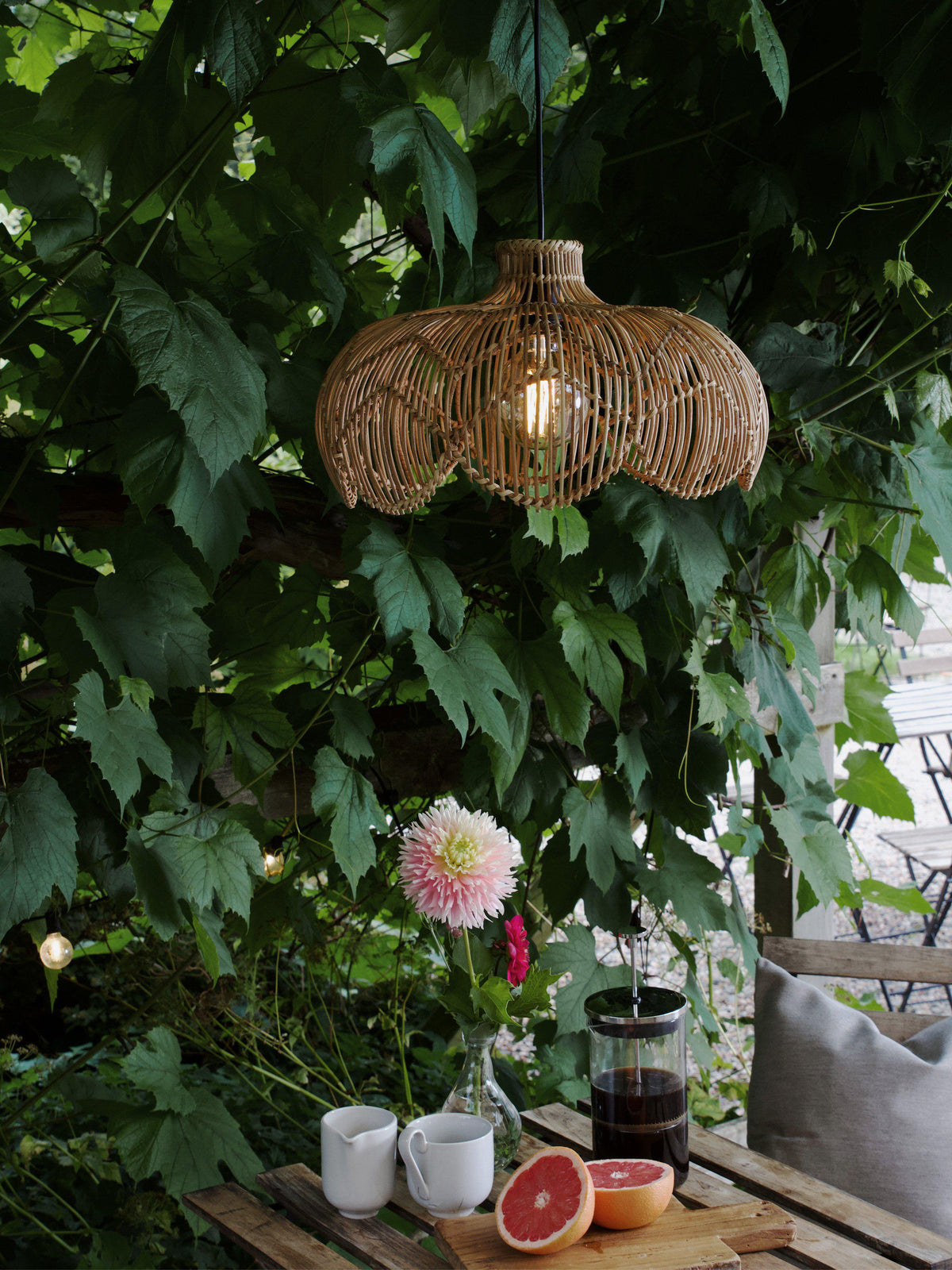 Anibe Lifestyle - Belle - Taklampa Utomhus Natur 43cm
