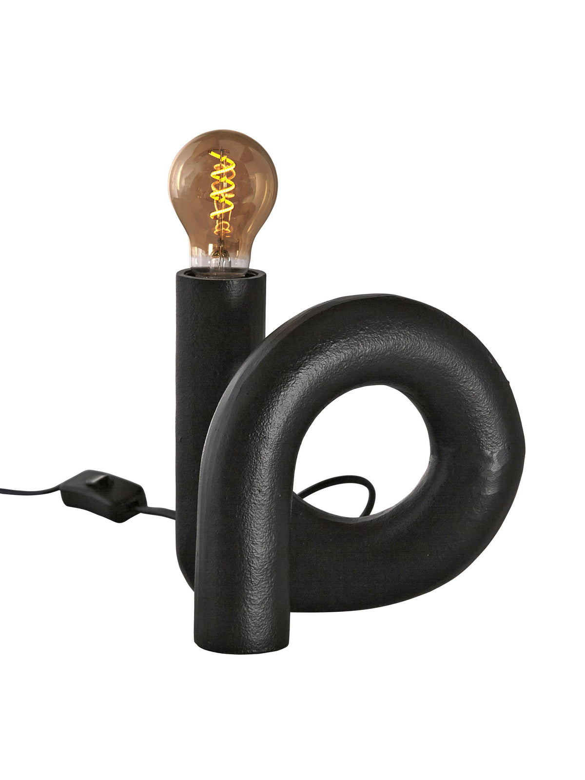 Anibe Lifestyle - Notice Swirl Lampfot Råsvart 18cm