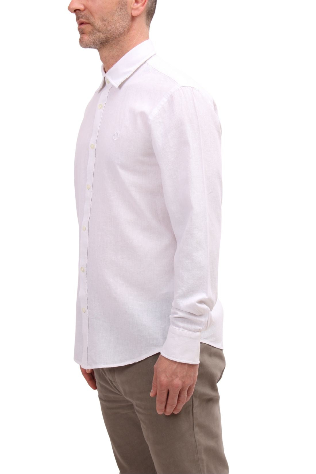 NORTH SAILS - Men's linen blend shirt with logo  - Size 4XL-1