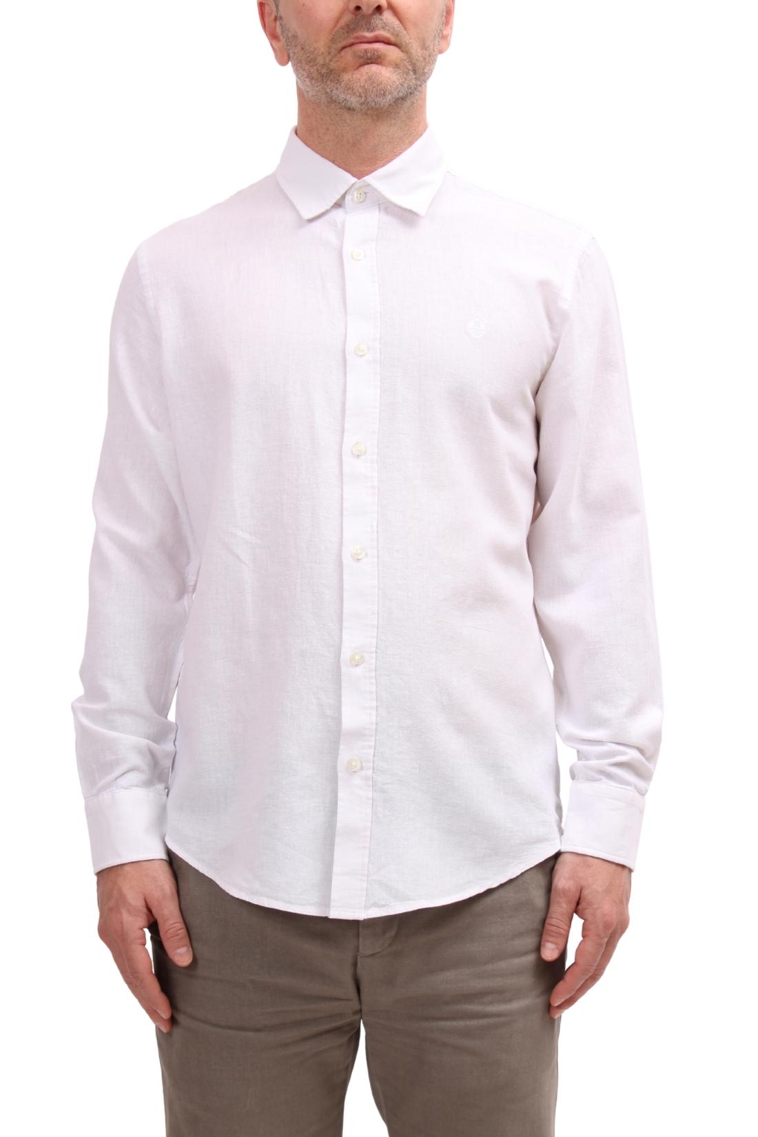 NORTH SAILS - Men's linen blend shirt with logo  - Size 4XL-0