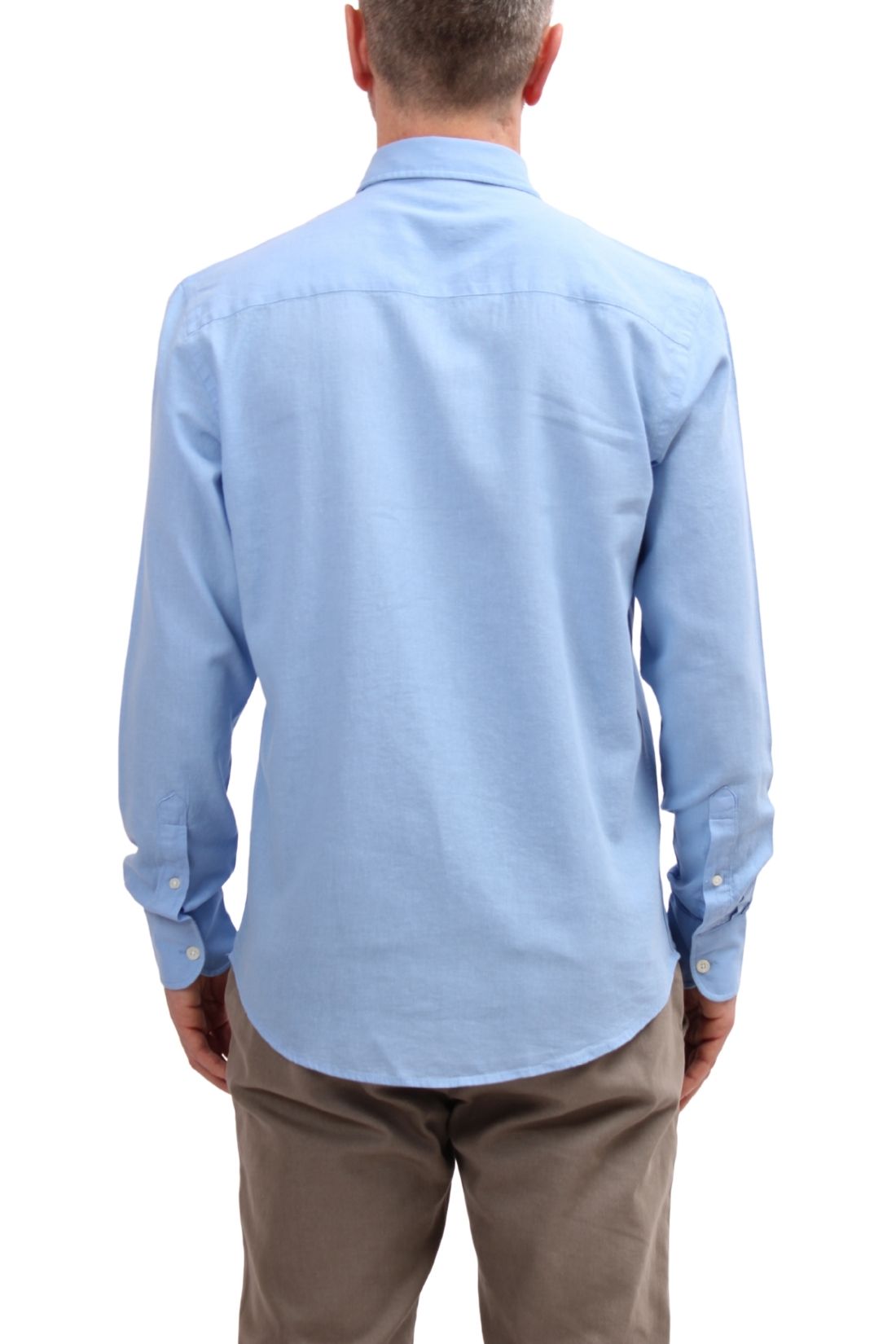 NORTH SAILS - Men's linen blend shirt with logo  - Size 4XL-10