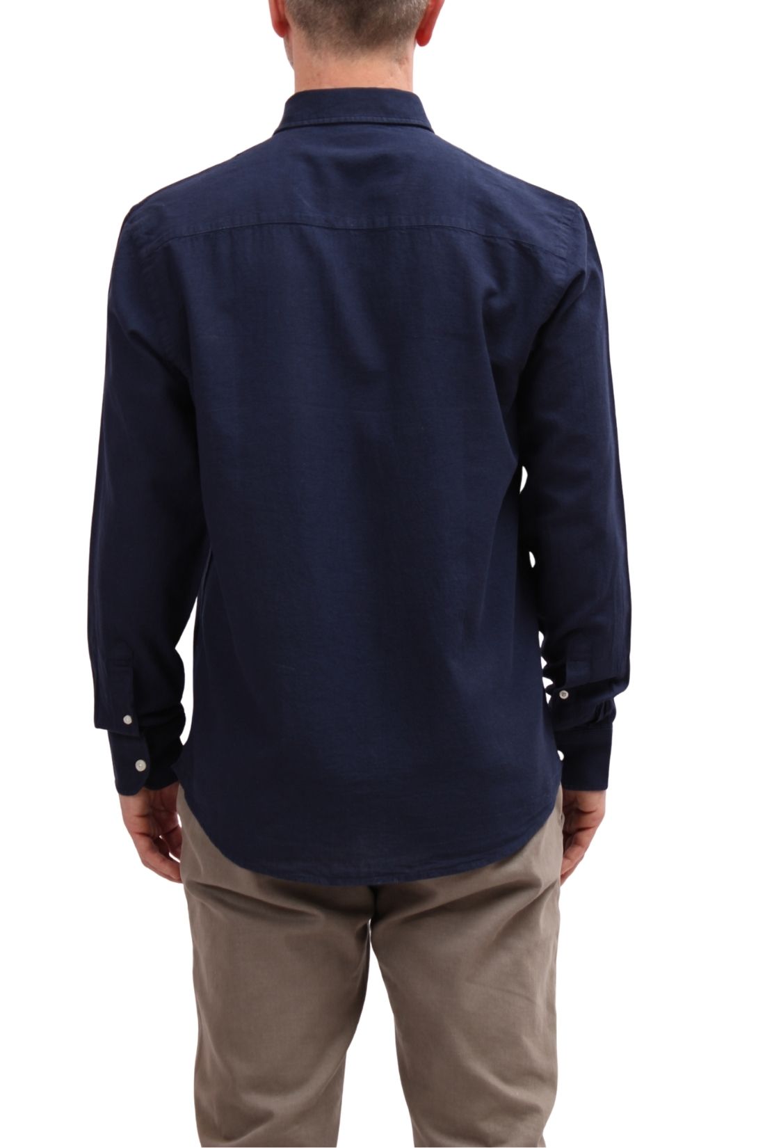 NORTH SAILS - Men's linen blend shirt with logo  - Size 4XL-14