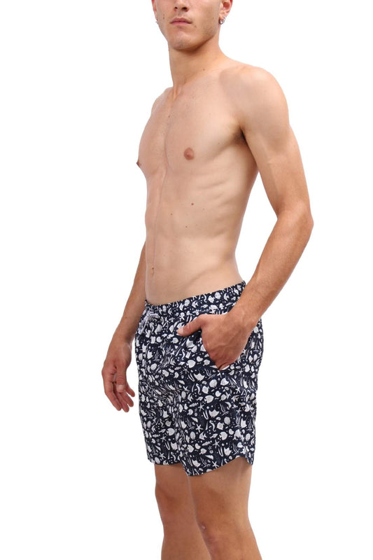 NORTH SAILS - Men's swim shorts with sea print-1