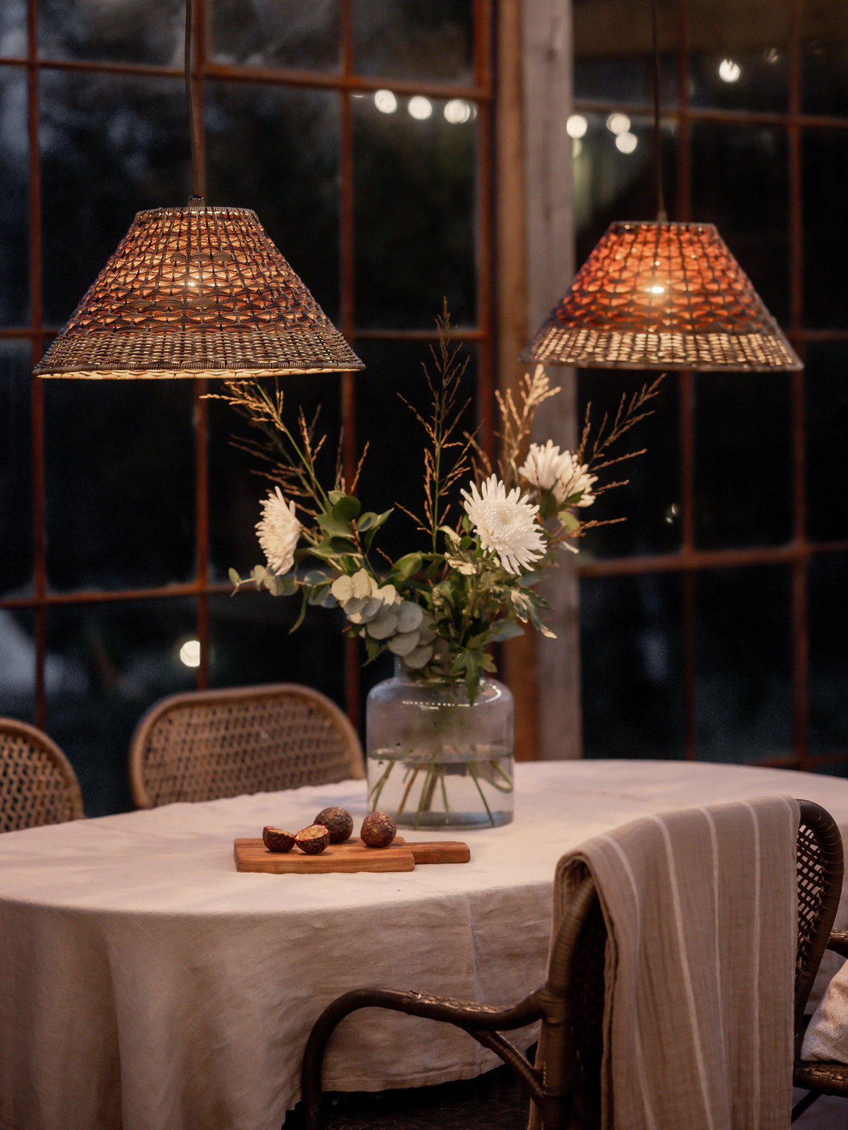 Anibe Lifestyle - Lisen - Takskärm Brun Natur 45cm