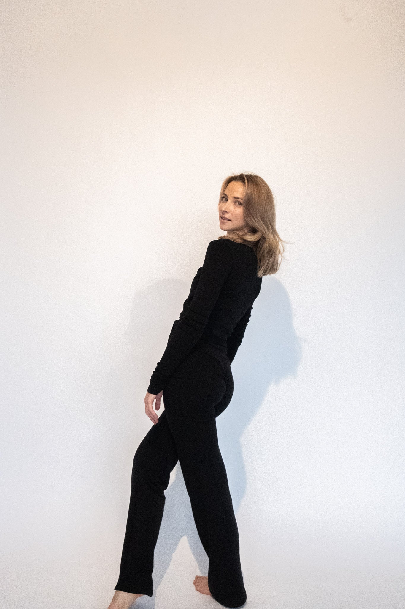 Women's Organic Cotton Wide Leg Pants | Natural Fiber Lounge Pants-3