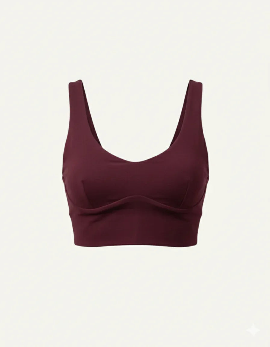 Women's Seacell Sports Bra - Burgundy-0
