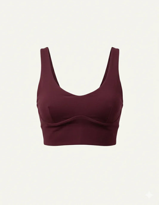 Women's Seacell Sports Bra - Burgundy-0