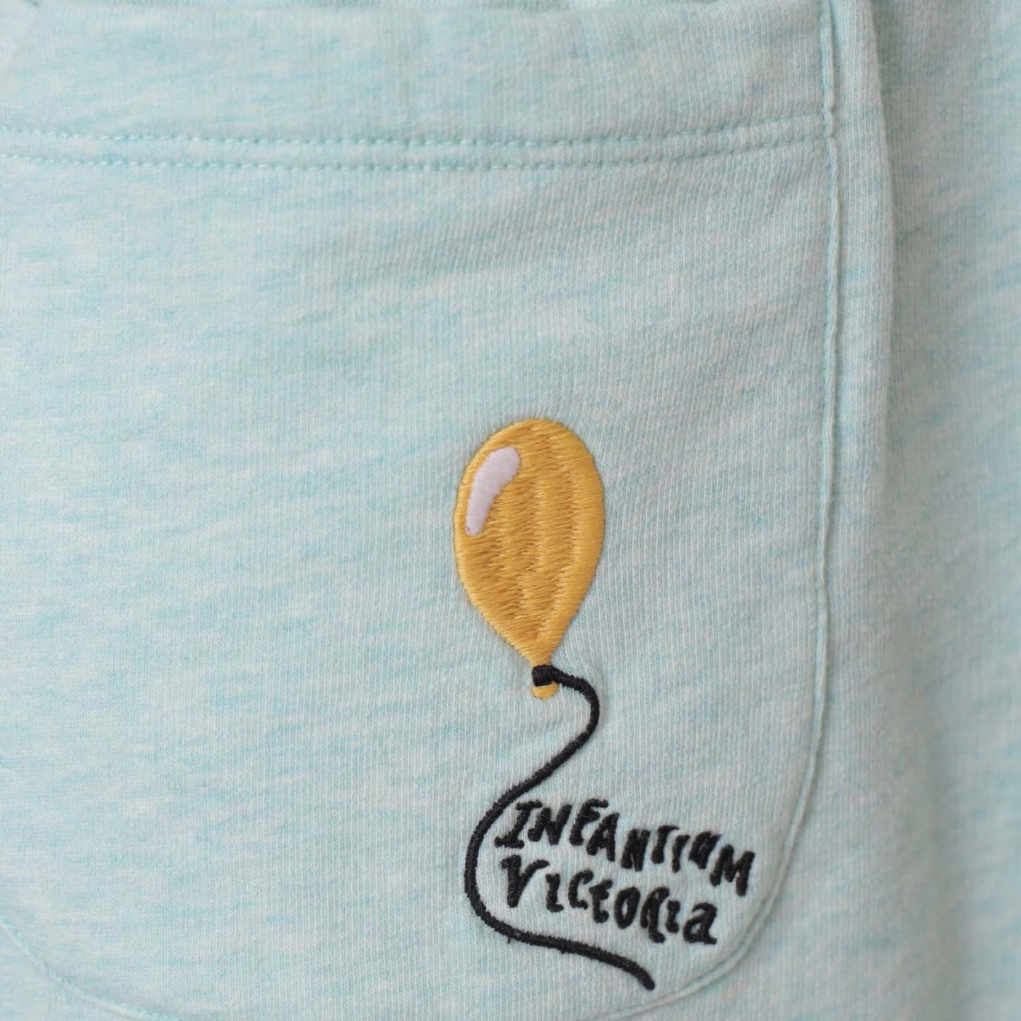 Mint Green Girls and Boys Sweat Shorts-4