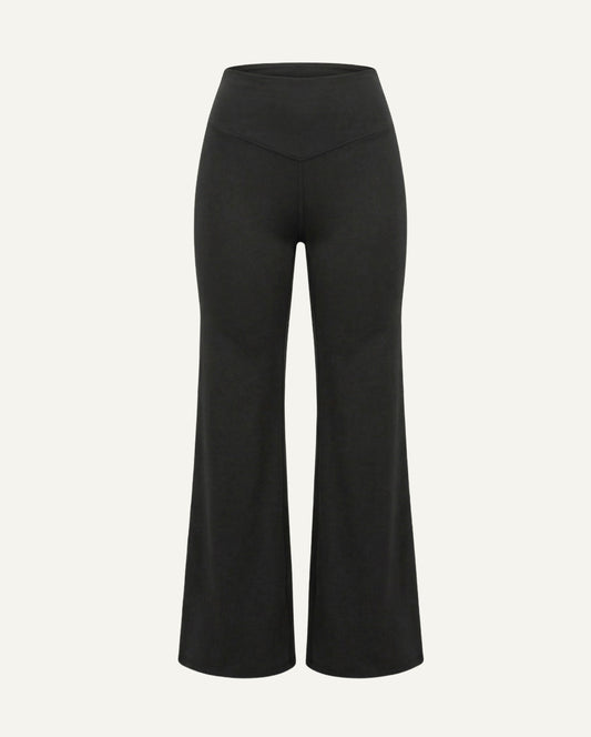 Women's Organic Cotton Wide Leg Pants | Natural Fiber Lounge Pants-0