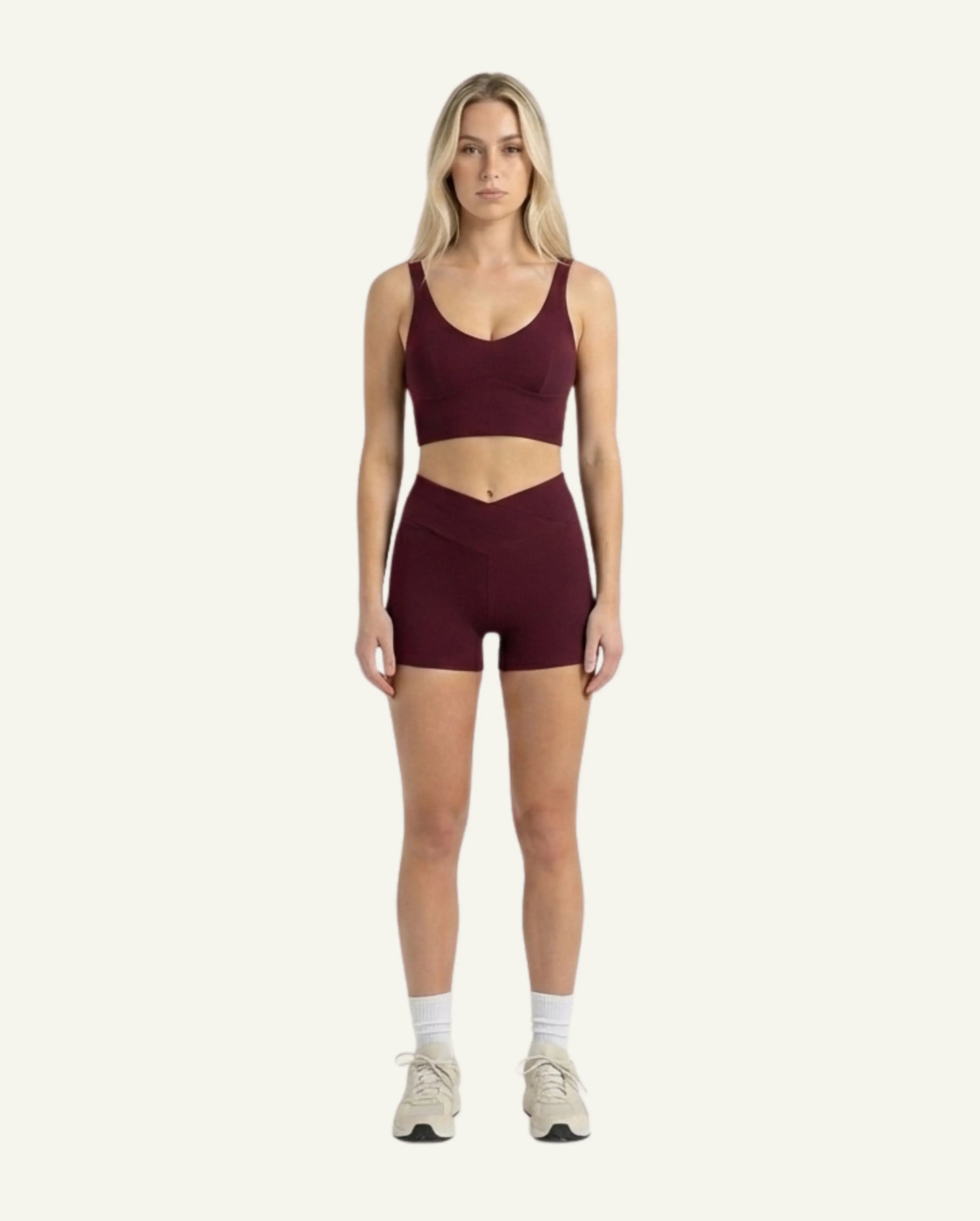 Women's Seacell Sports Bra - Burgundy-2
