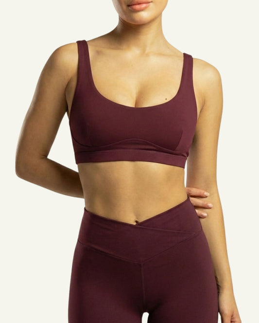 Women's Seacell Sports Bra - Burgundy-1