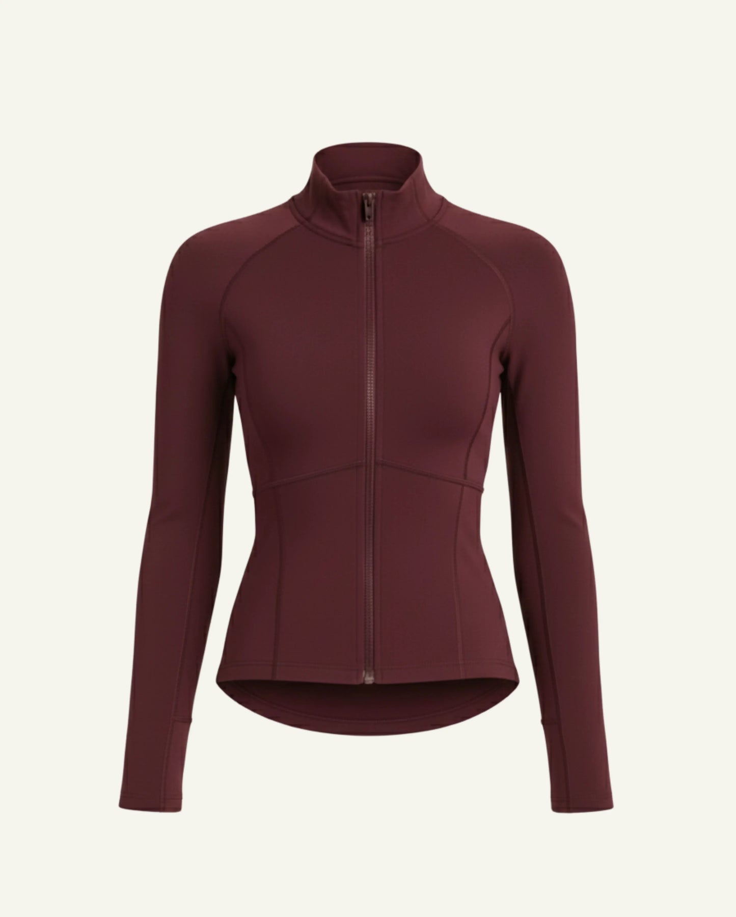 Women's Seacell Zip Longsleeve - Burgundy-0