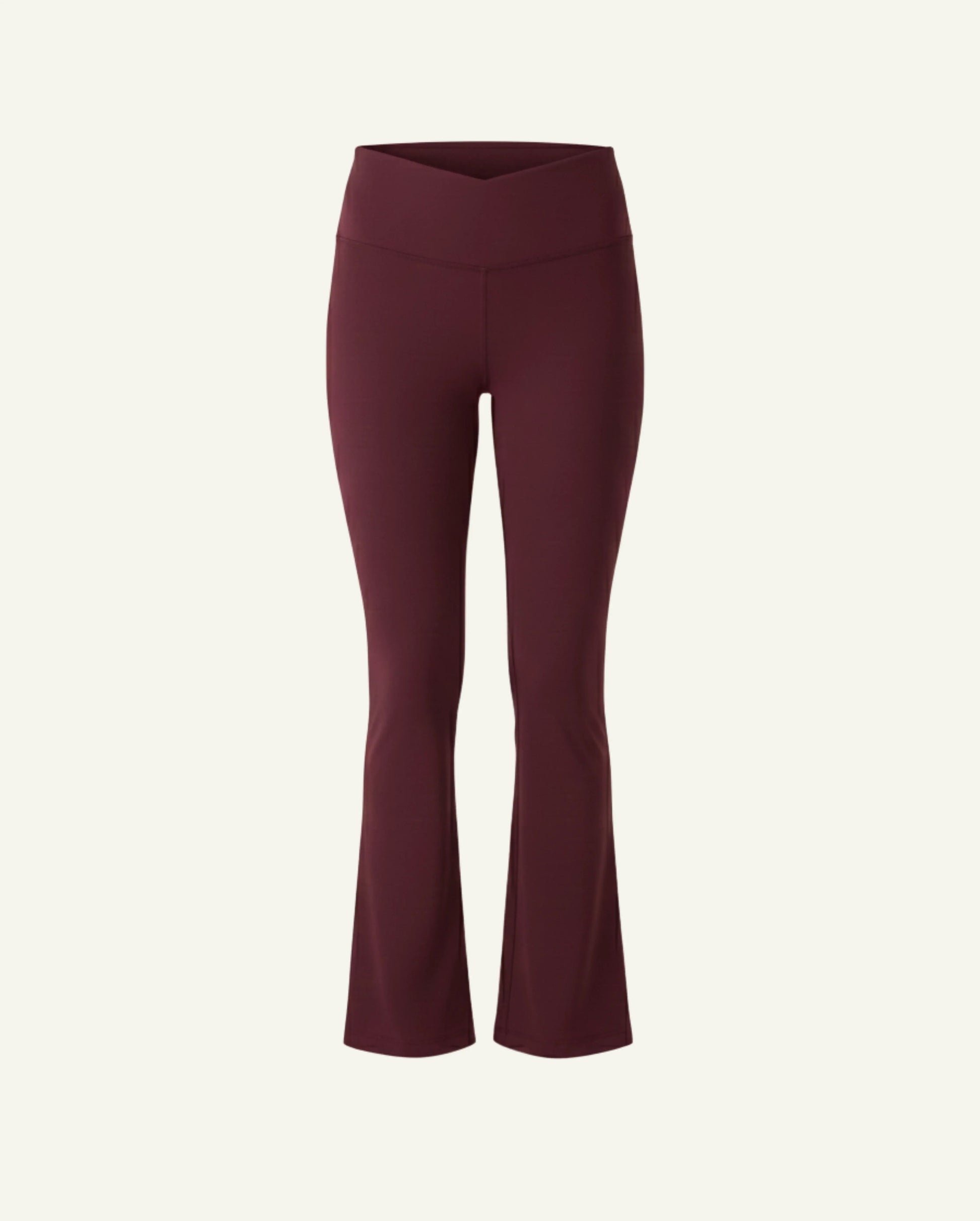 Women's Seacell Flared Pants- Burgundy-0
