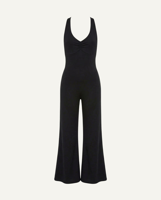 Organic Cotton Jumpsuit — Women's Wide-Leg Unitard-0
