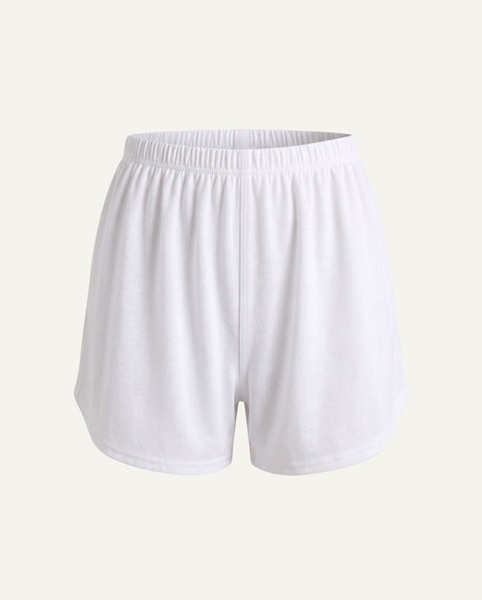 Seaweed Pyjama Shorts - White-0
