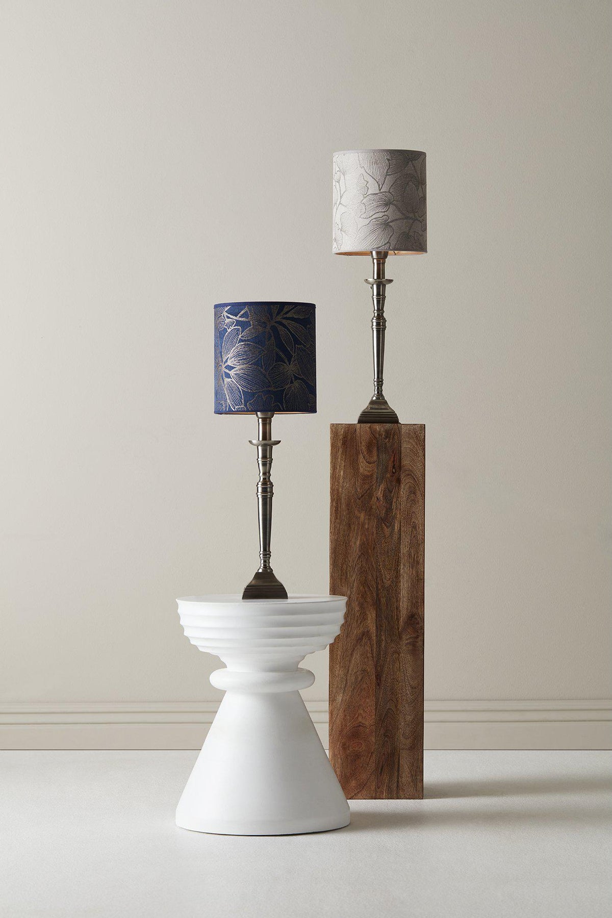 Anibe Lifestyle - Salong Lampfot antiksilver 42cm