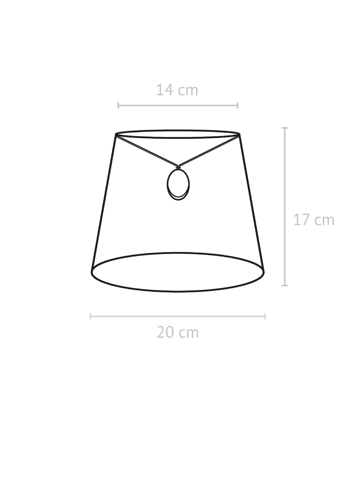 Anibe Lifestyle - Mia - Lampskärm Cecil Offwhite 20cm