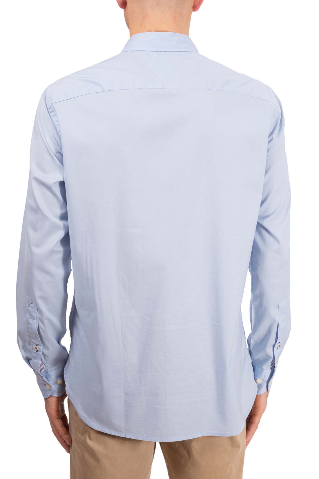 TOMMY HILFIGER - Men's regular shirt with flag logo-2