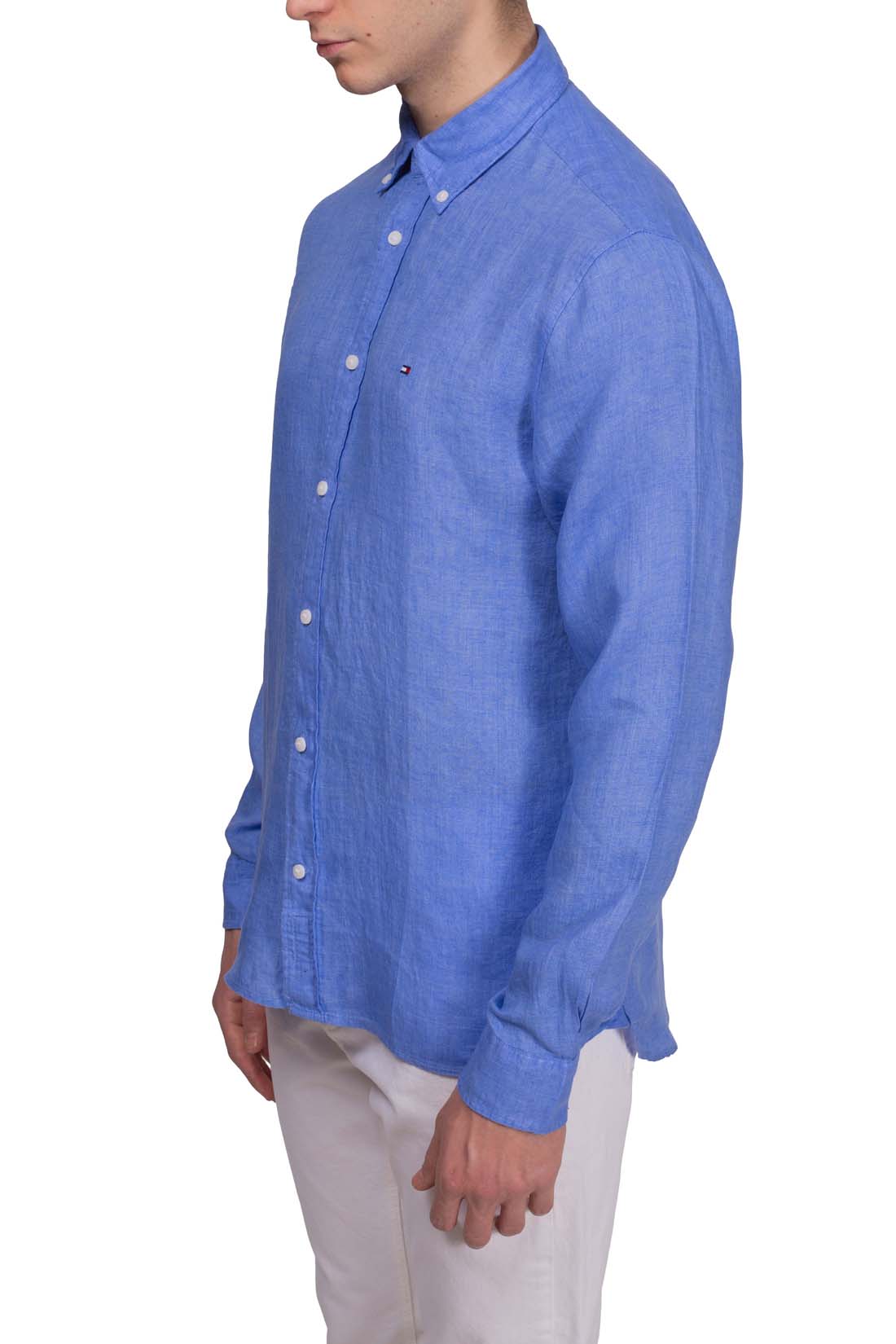 TOMMY HILFIGER - Men's regular linen shirt