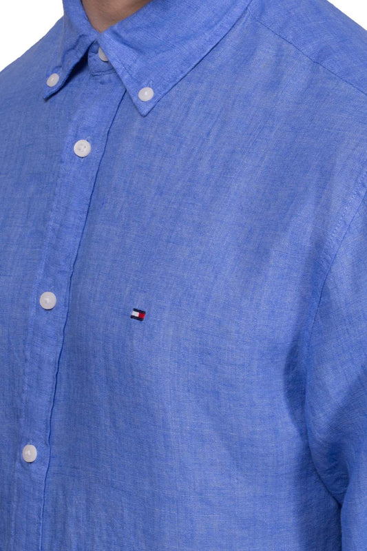 TOMMY HILFIGER - Men's regular linen shirt