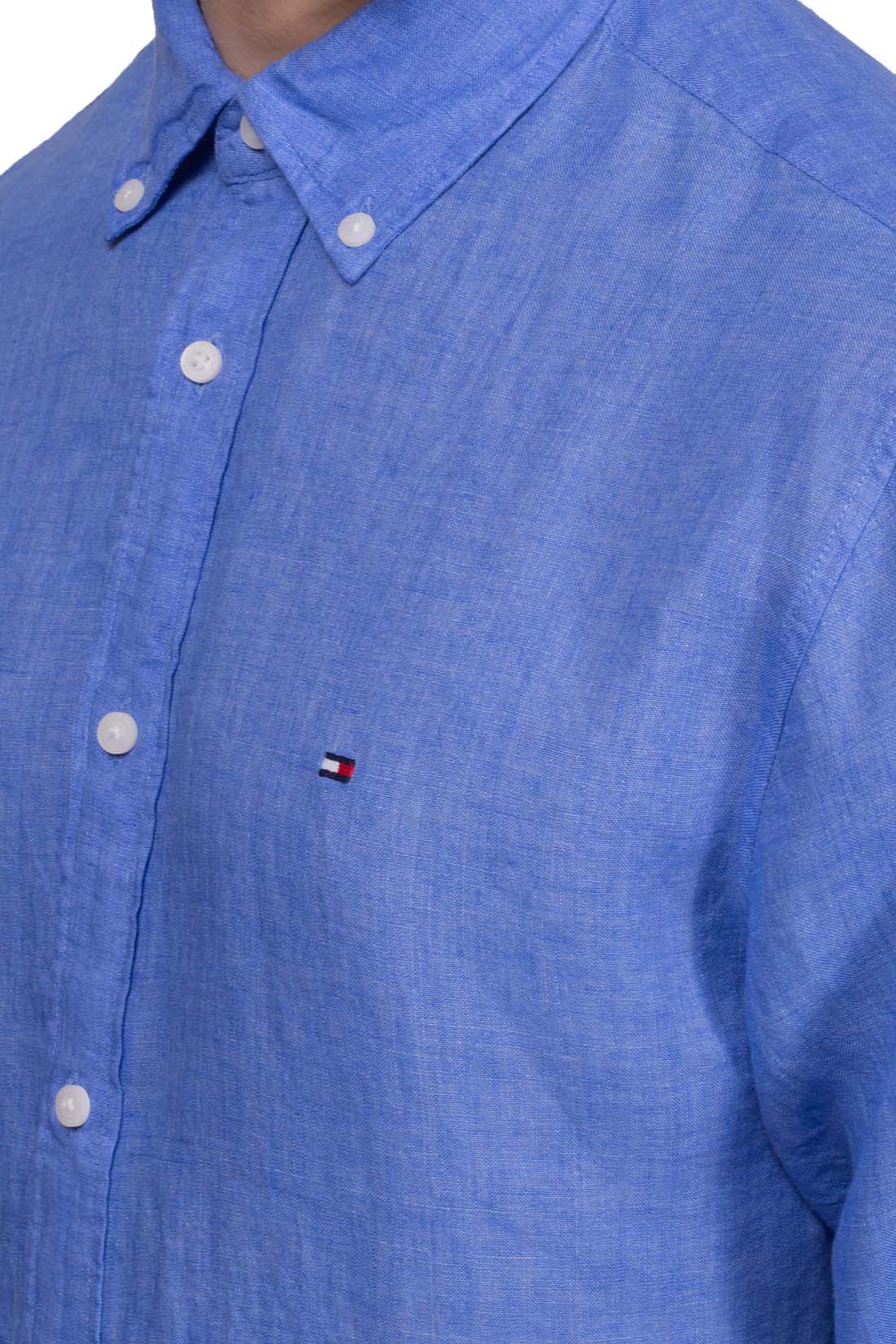 TOMMY HILFIGER - Men's regular linen shirt