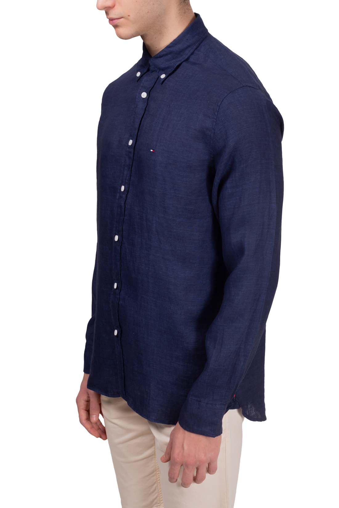 TOMMY HILFIGER - Men's regular linen shirt