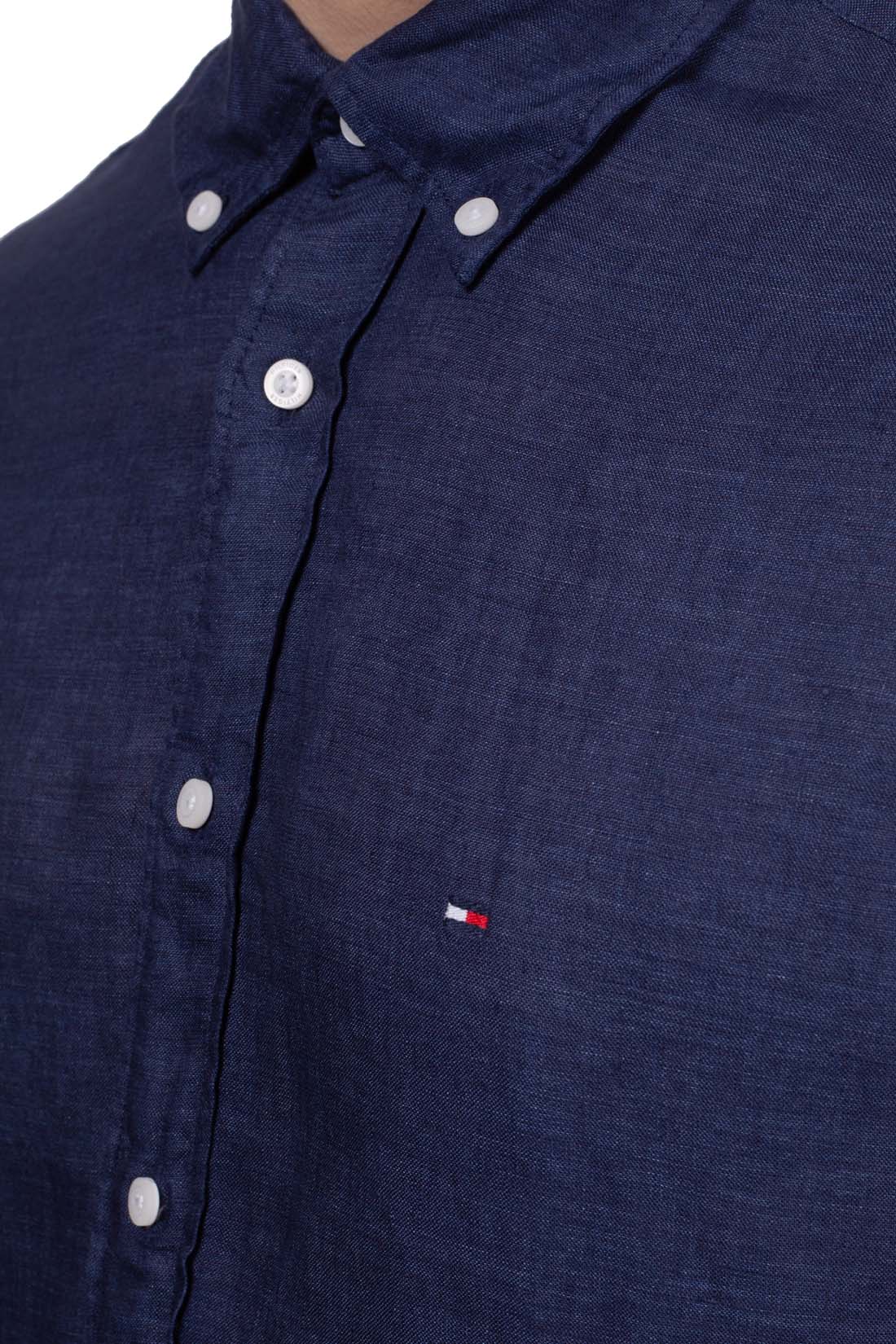 TOMMY HILFIGER - Men's regular linen shirt