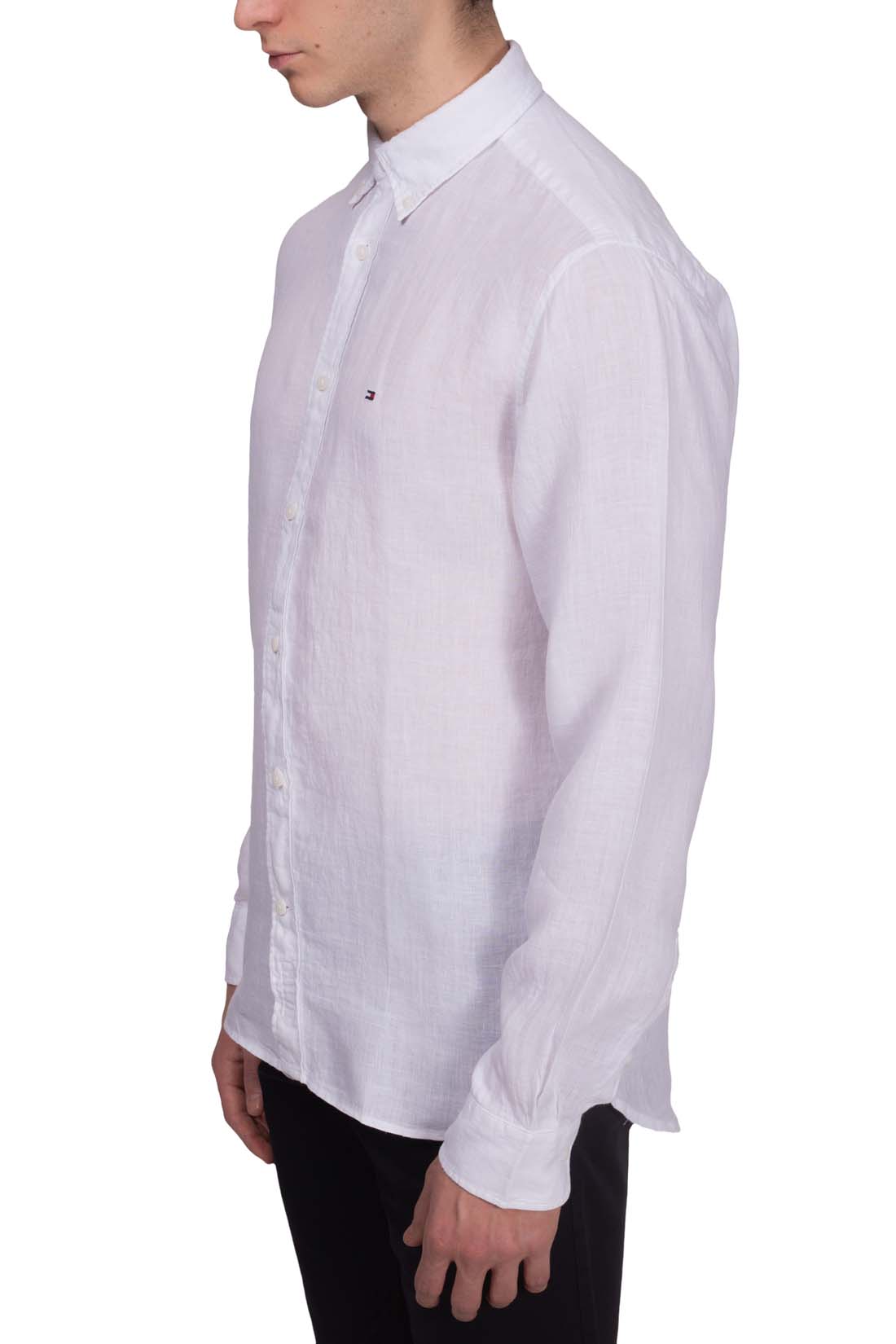 TOMMY HILFIGER - Men's regular linen shirt