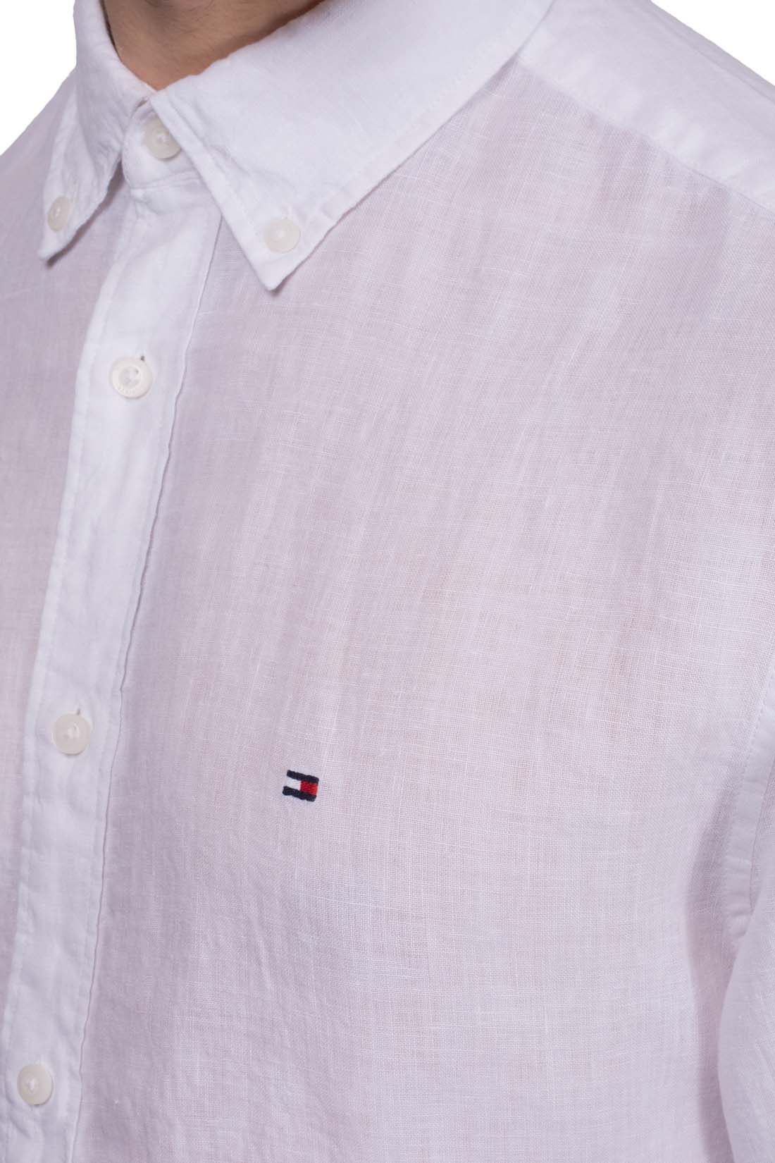 TOMMY HILFIGER - Men's regular linen shirt