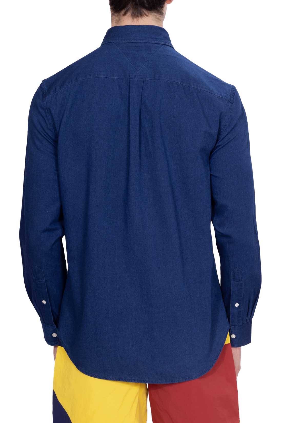 TOMMY HILFIGER - Men's regular chambray shirt  - Size XXL-10