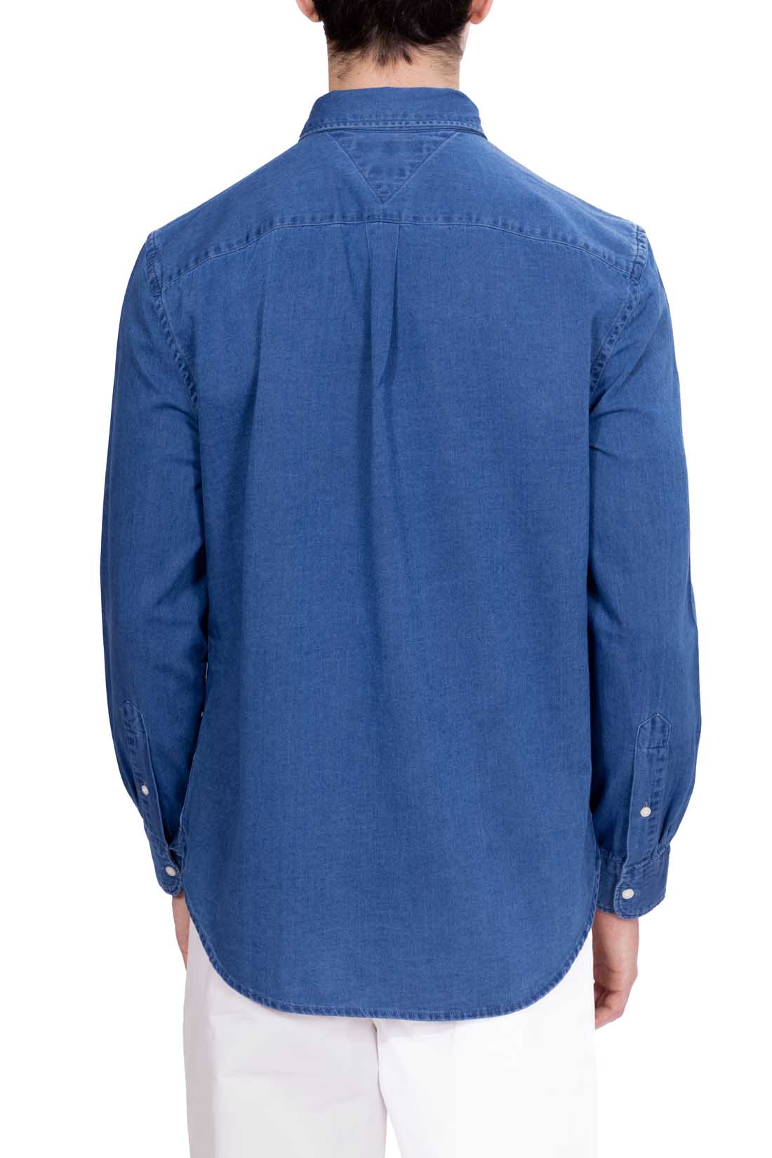 TOMMY HILFIGER - Men's regular chambray shirt  - Size XXL-30