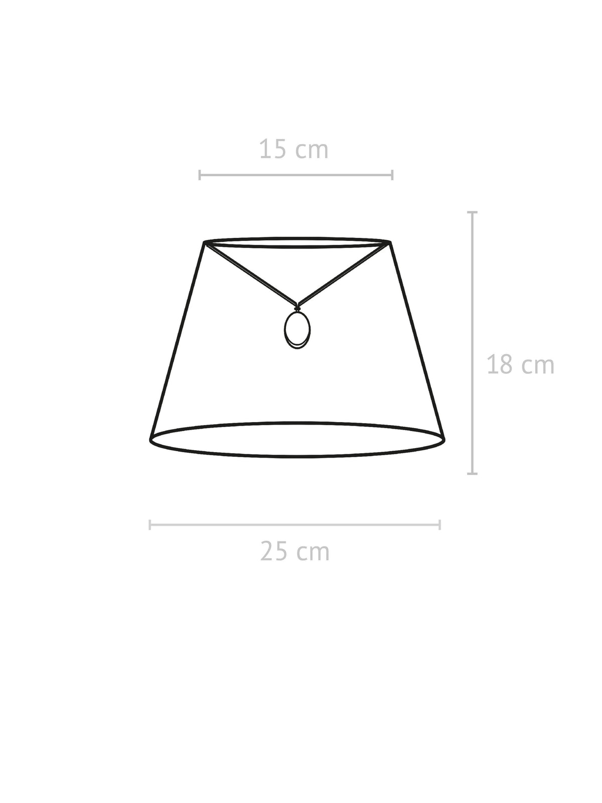 Anibe Lifestyle - Oval - Lampskärm Classico Vit 25cm