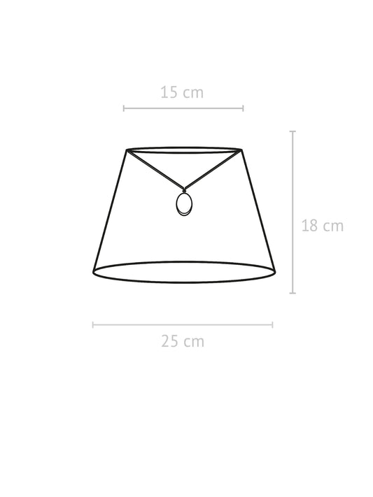Anibe Lifestyle - Oval - Lampskärm Classico Vit 25cm