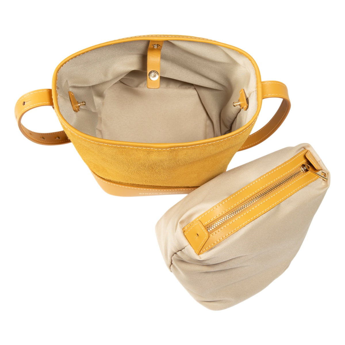 Anibe Lifestyle - BRENDA – Bucket bag för dam i äkta italienskt läder