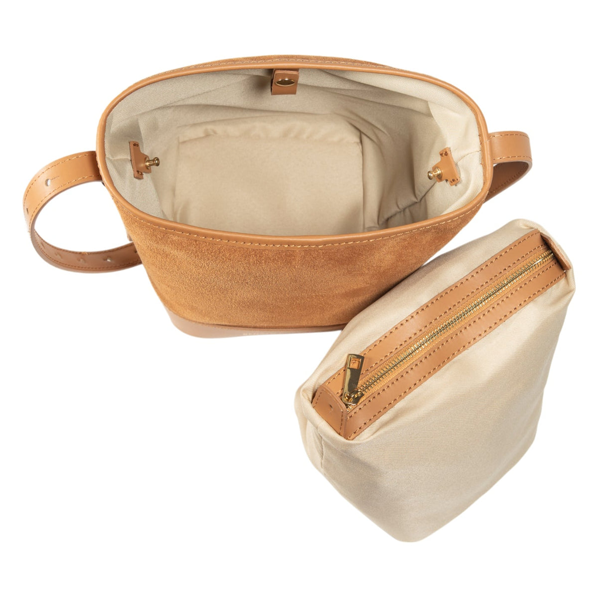Anibe Lifestyle - BRENDA – Bucket bag för dam i äkta italienskt läder