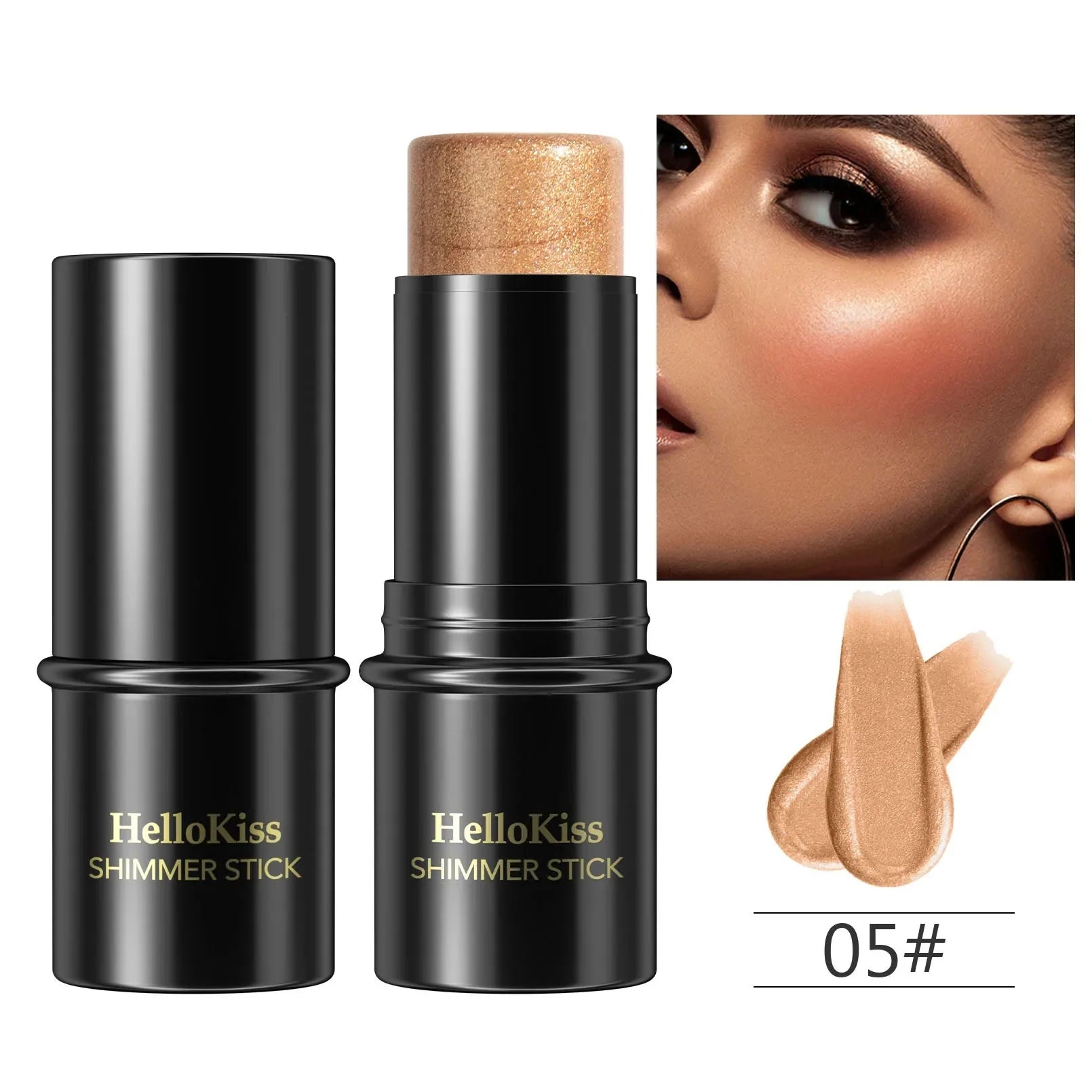 Highlighting&Bronzer Stick Face Brightening Blusher Rouge Concealer Pen Long Lasting Corrector Nose Shadow Contouring Cosmetics-6