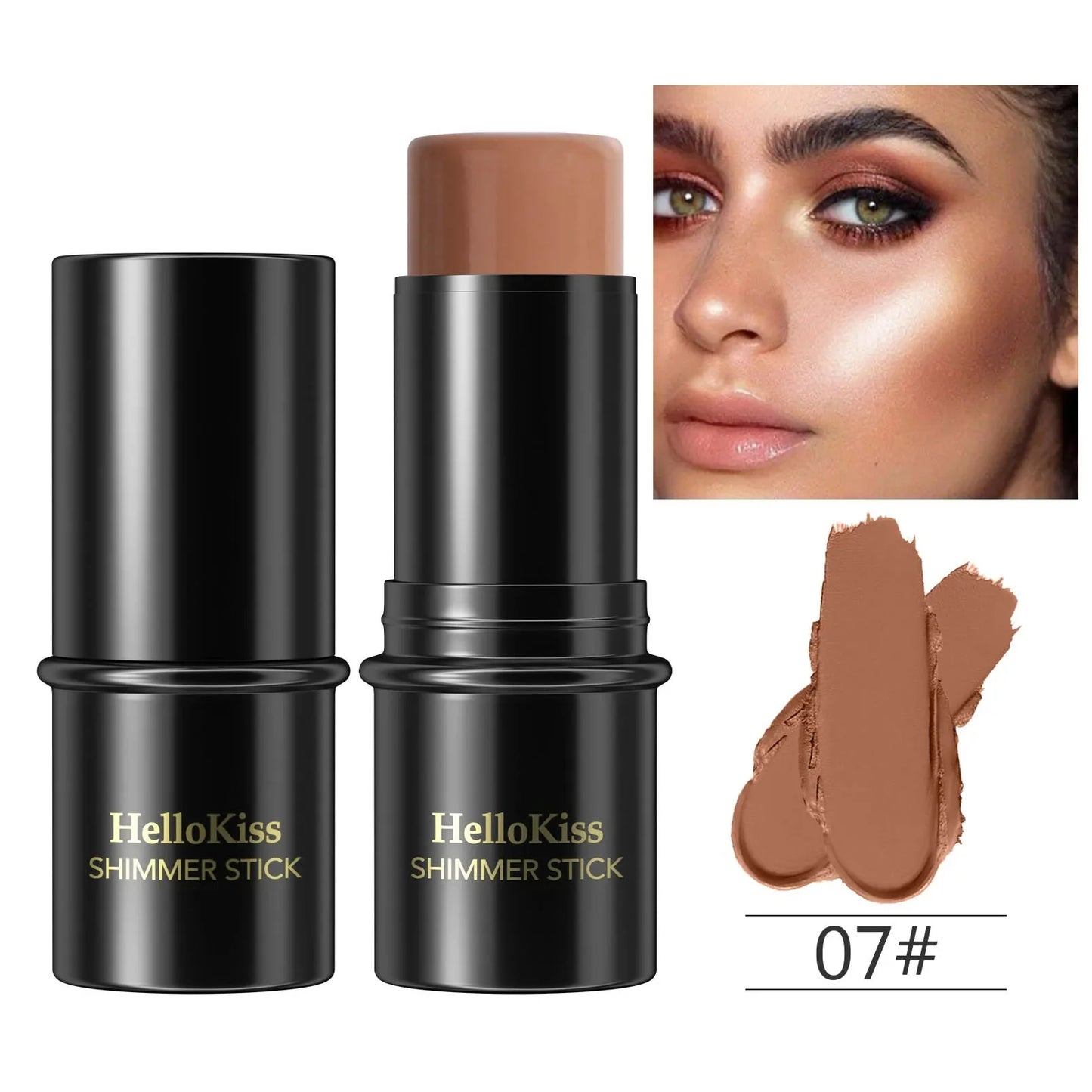 Highlighting&Bronzer Stick Face Brightening Blusher Rouge Concealer Pen Long Lasting Corrector Nose Shadow Contouring Cosmetics-5