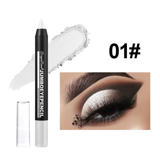Smoky Dark Green Eyeshadow Pencil Stick Waterproof Pearlescent 12 Colors Metallic Glitter Eye Shadow Highlighter Pen Makeup Tool-14