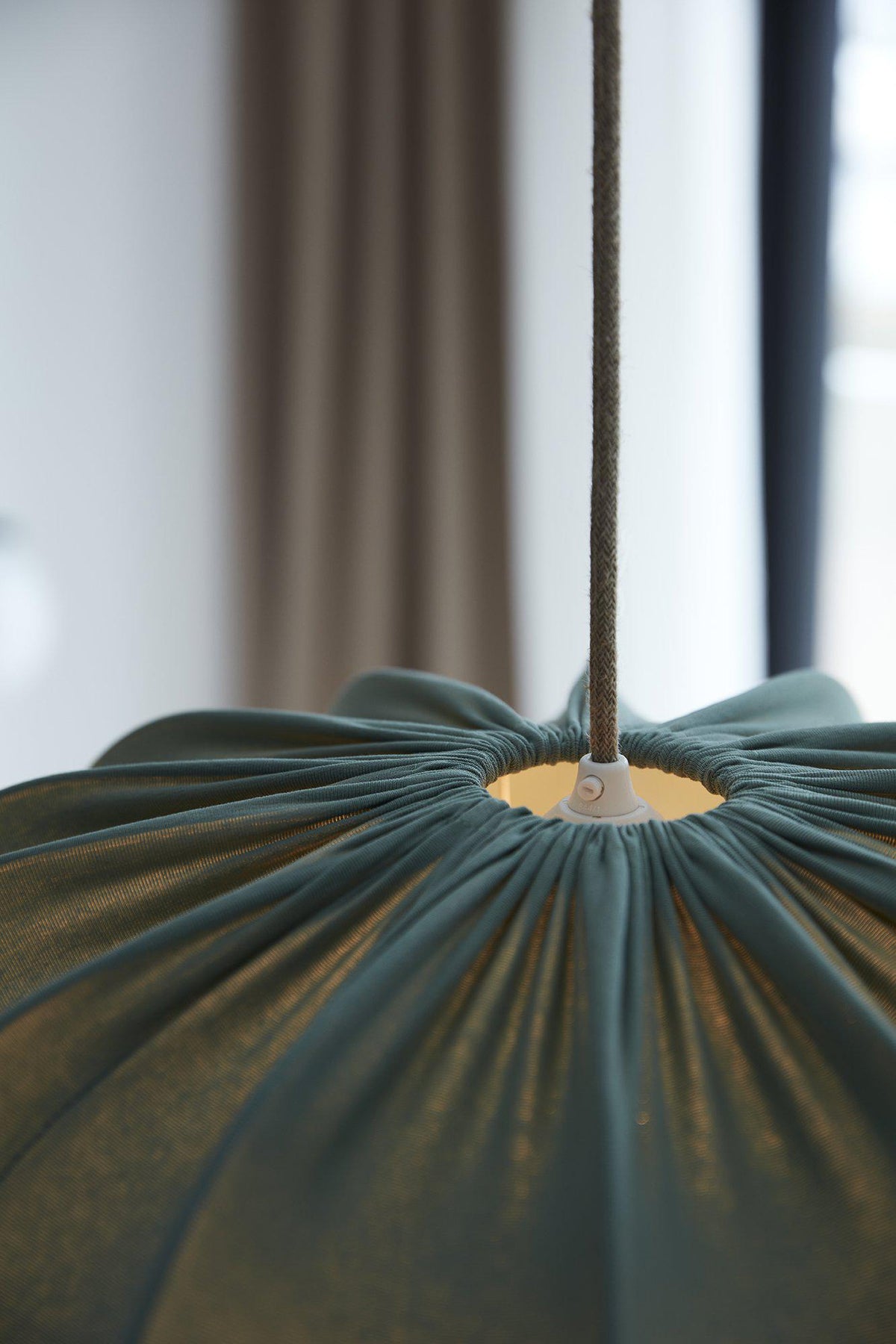 Anibe Lifestyle - Takupphängning textil Linne med takkopp E27