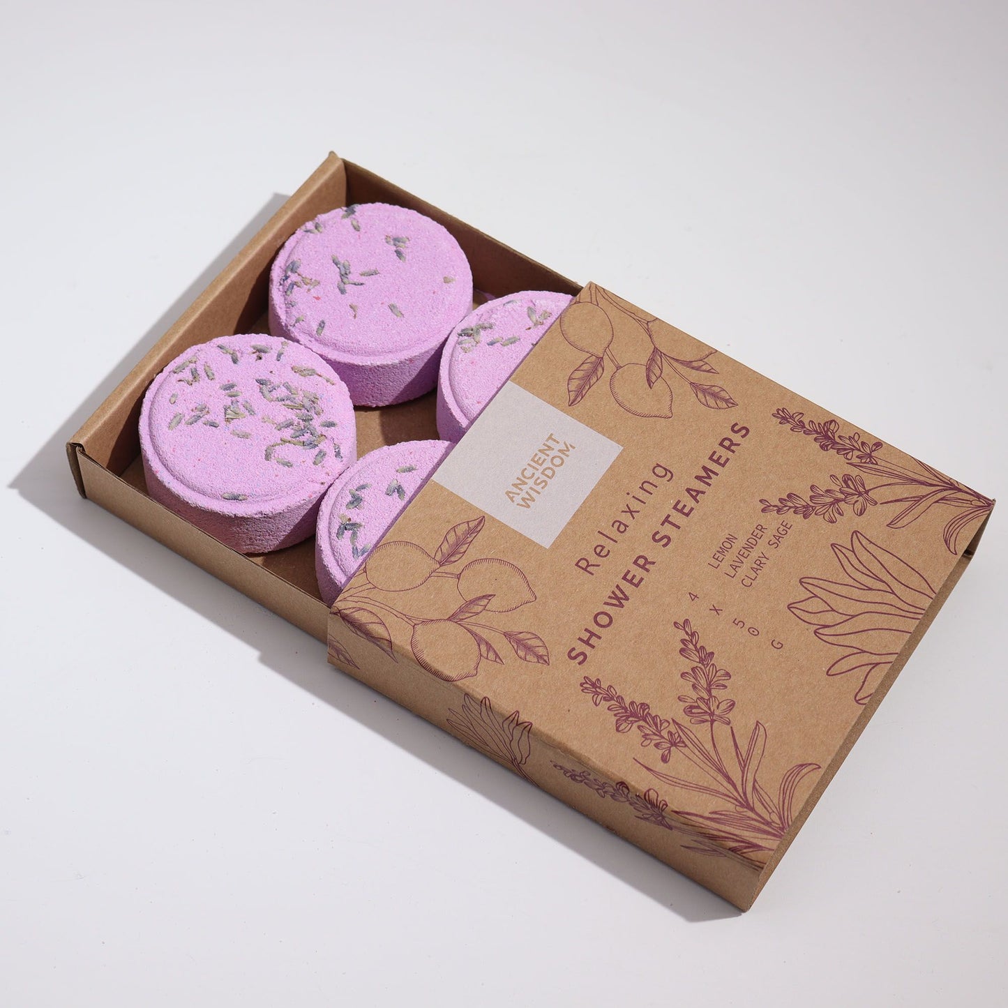 4-pack Zen Duschångare 50 g - Therapy Wellness Quartet - Relaxing (Purple)