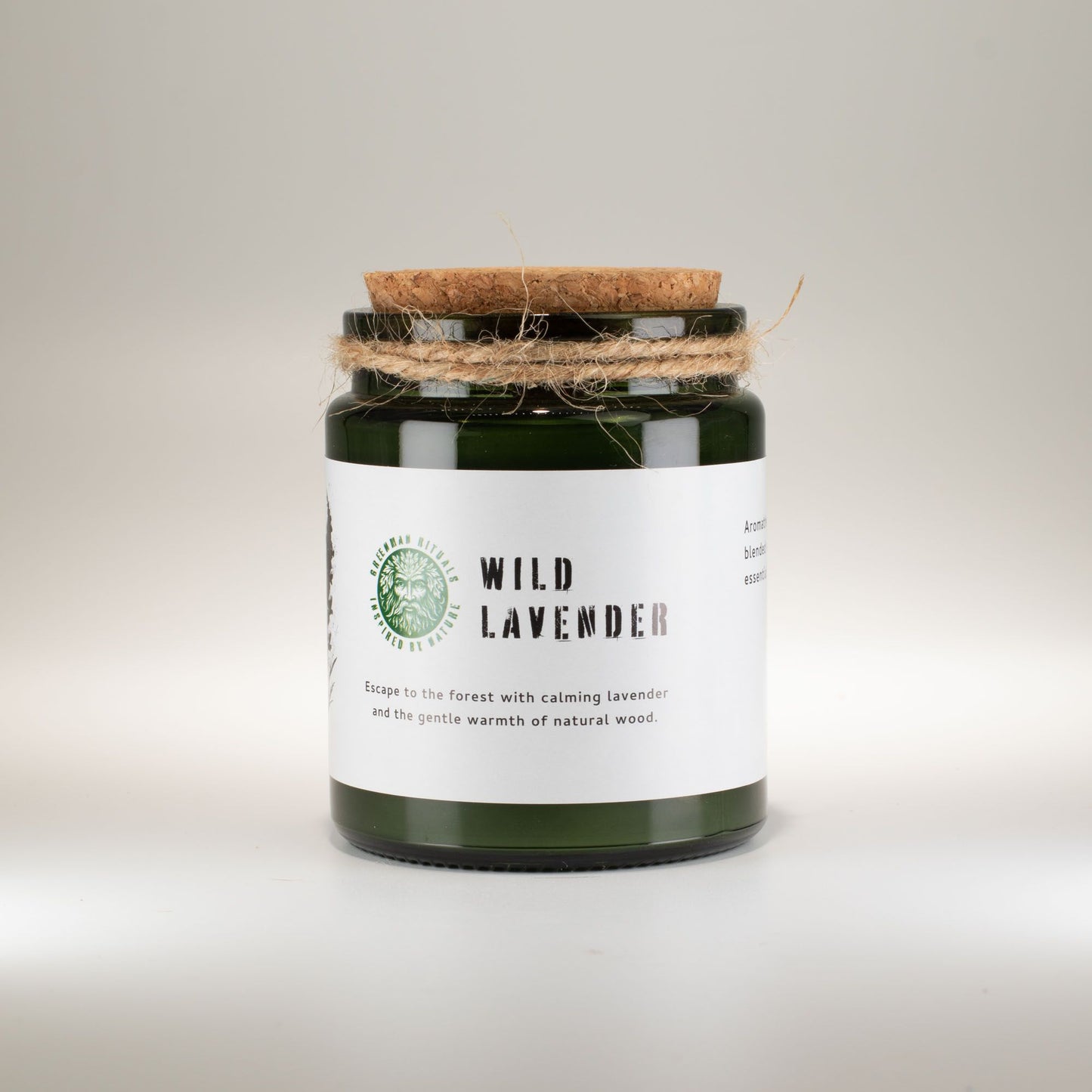 GREENMAN - Woodwick Soy Candle - Wild Lavender