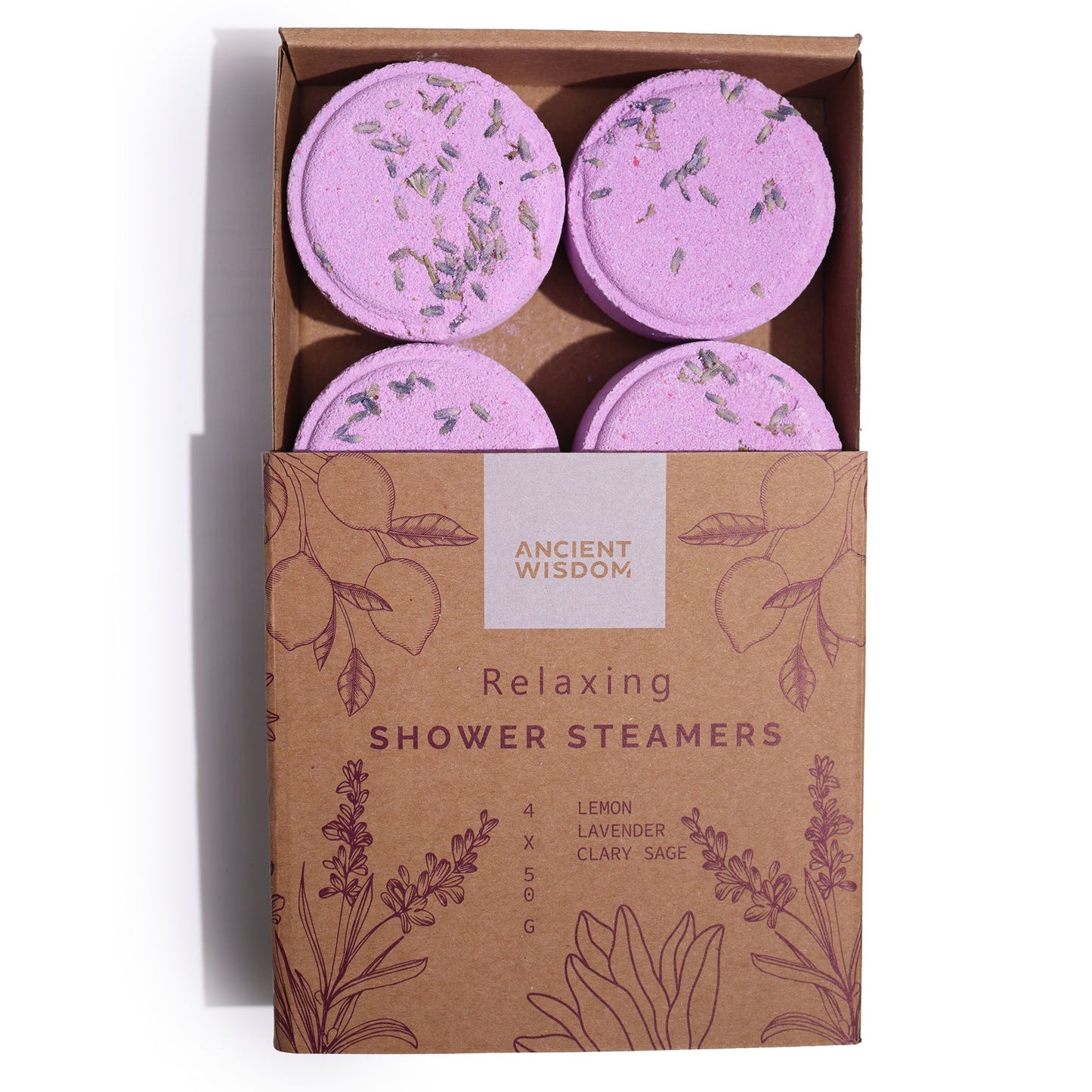 4-pack Zen Duschångare 50 g - Therapy Wellness Quartet - Relaxing (Purple)