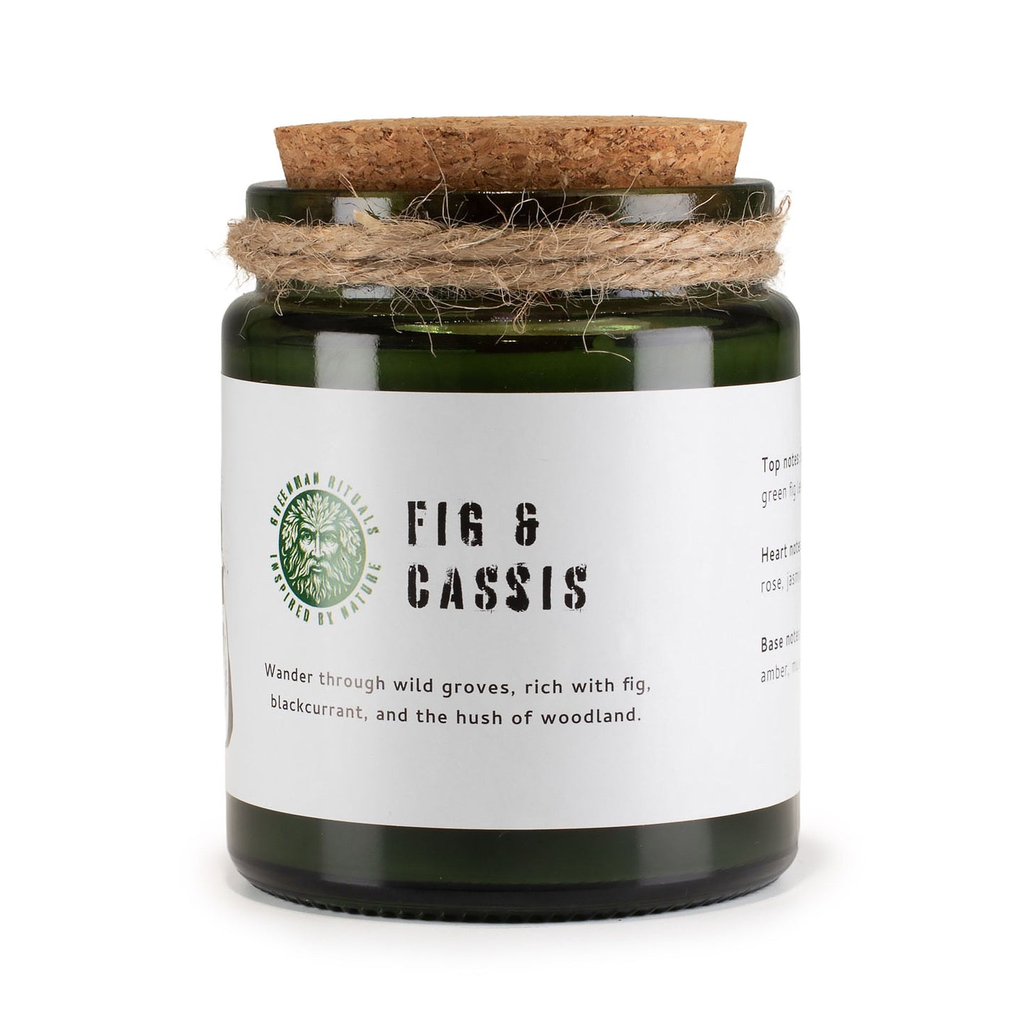 GREENMAN - Woodwick Soy Candle - Crushed Fig & Cassis