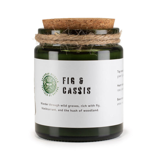 GREENMAN - Woodwick Soy Candle - Crushed Fig & Cassis