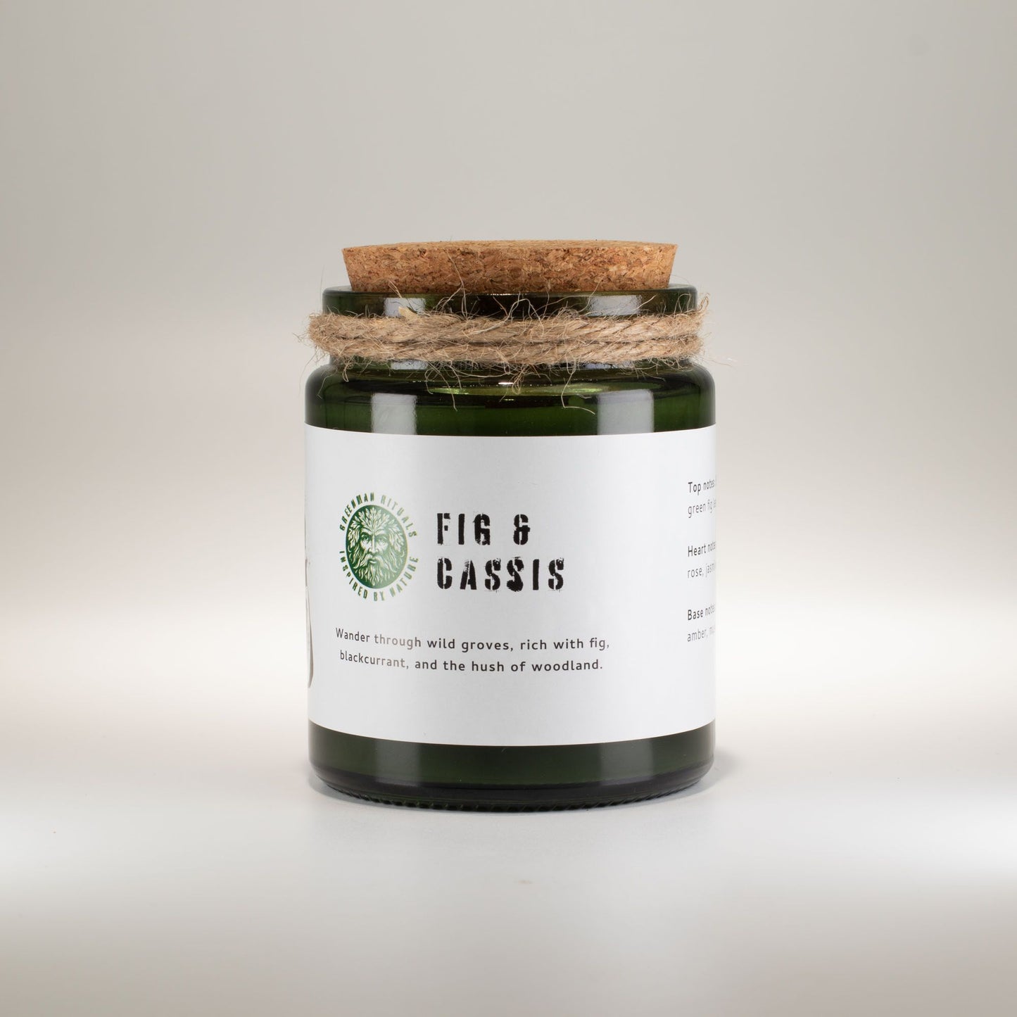 GREENMAN - Woodwick Soy Candle - Crushed Fig & Cassis