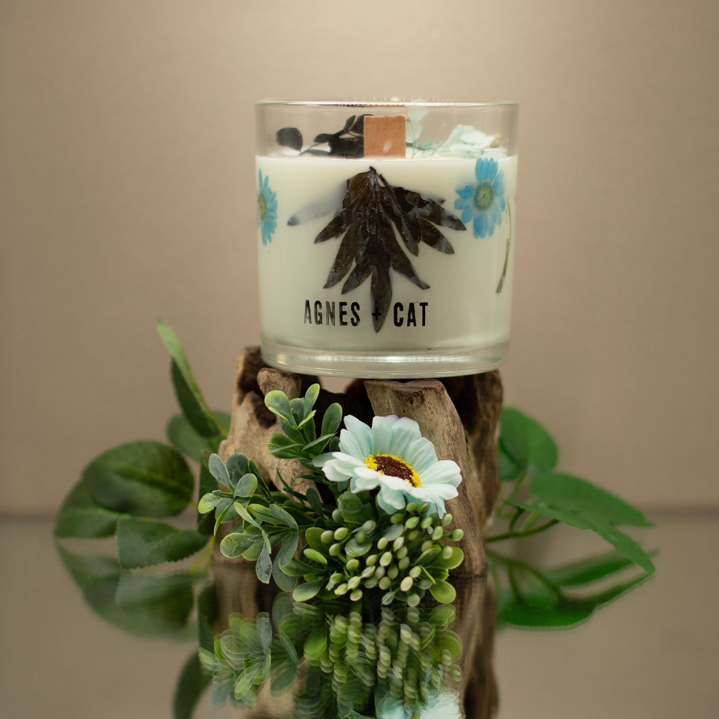 Agnes + Cat Botaniska Sojavaxljus - Seasalt & Moss