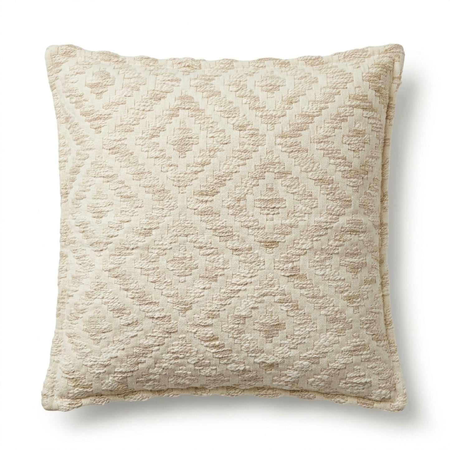 Klassiskt kuddfodral – Neutral Geo Creme – 45x45cm