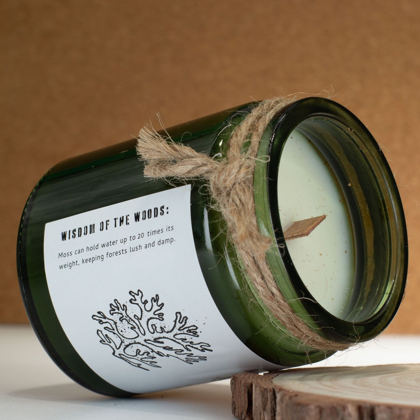 GREENMAN - Woodwick Soy Candle - Moss & Mist